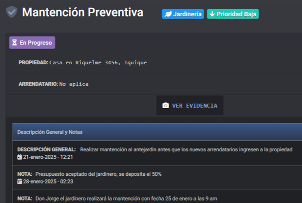 Mantenciones